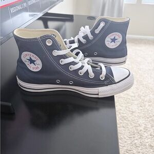 Converse High Top Sneakers - Blue and White. Size 6 in Men’s